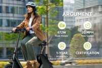 500W carbon steel electric front and rear dual disc brake bicycle for urban commuting with basket, adult electric bicycle