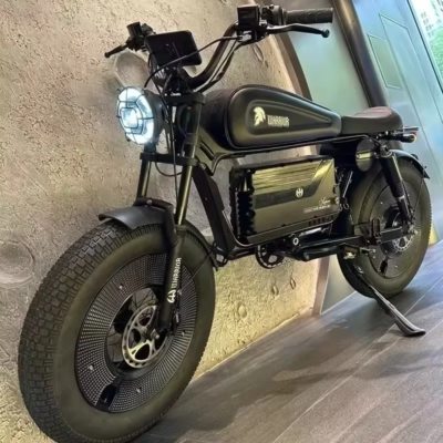 EBIK Black Warrior 3000W Motorcycle 60V 45AH ebike Adult Highway Electric Bike 20-inch Off-Road Fat Tires Suitable for Desert Mo - Image 5