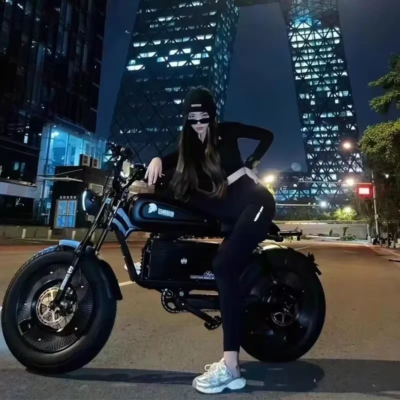 EBIK Black Warrior 3000W Motorcycle 60V 45AH ebike Adult Highway Electric Bike 20-inch Off-Road Fat Tires Suitable for Desert Mo - Image 4