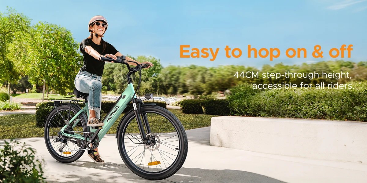 ENGWE HillMiles MileCity 1 26'' Commuter Electric Bicycle 700W Peak Motor 7 Speed Electric Bike for Weekend Travel E-bike, Green ENGWE HillMiles MileCity 1 26'' Commuter Electric Bicycle 700W Peak Motor 7 Speed Electric Bike for Weekend Travel E-bike, Green