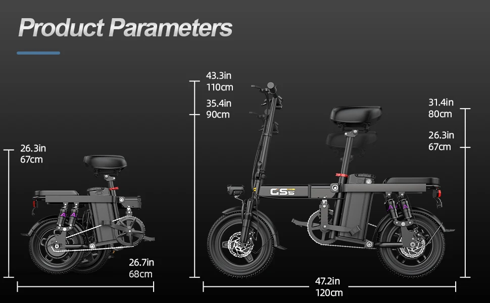 Electric Bike for Adults Teen-Folding Electric Bicycle 750W Peak Motor,20+MPH 35 Miles,Commuter Ebike 48V 15AH Removable Battery