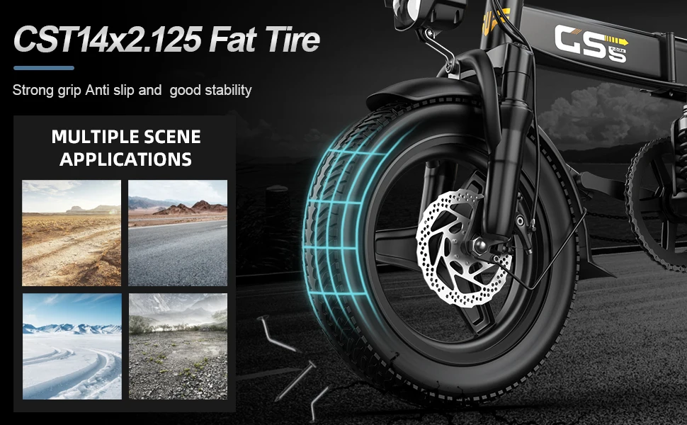 Electric Bike for Adults Teen-Folding Electric Bicycle 750W Peak Motor,20+MPH 35 Miles,Commuter Ebike 48V 15AH Removable Battery