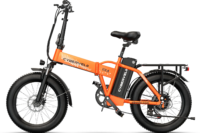 1000W Folding Electric Bike, 48V 20AH Large Removable Battery E Bike, 30+MPH, 80 Miles Max Range, 20" Fat Tire Electric Bike for