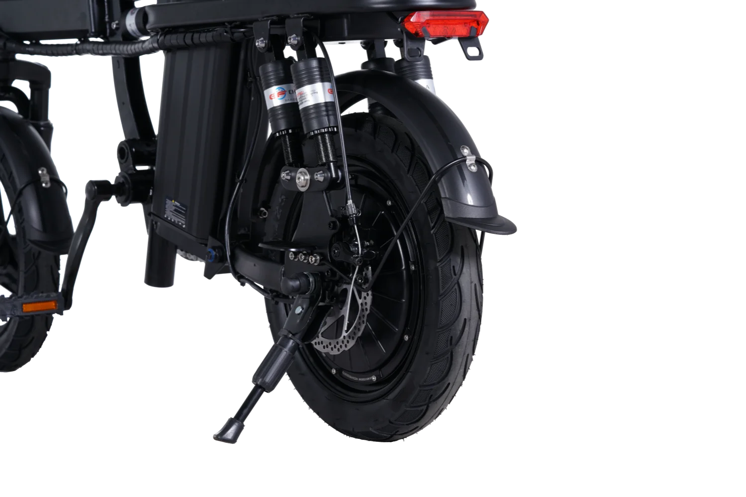 GleeRide A9 2 Seater Electric Bike, 500W 14" Mini Folding Ebike, 48V 15AH Removable Battery, Long Range 50Miles 20MPH - Image 4