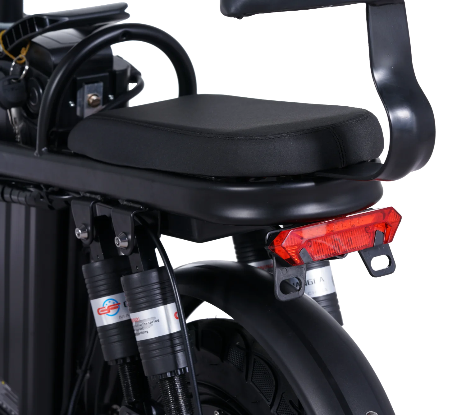 GleeRide A9 2 Seater Electric Bike, 500W 14" Mini Folding Ebike, 48V 15AH Removable Battery, Long Range 50Miles 20MPH - Image 3