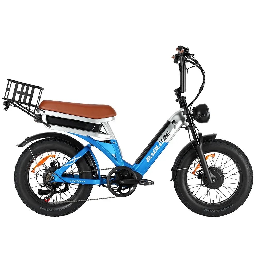Electric bicycle BAOLUJIE 2000W  48V 30AH battery adult Electric bike 20-inch tire Multi functional all terrain E-bike