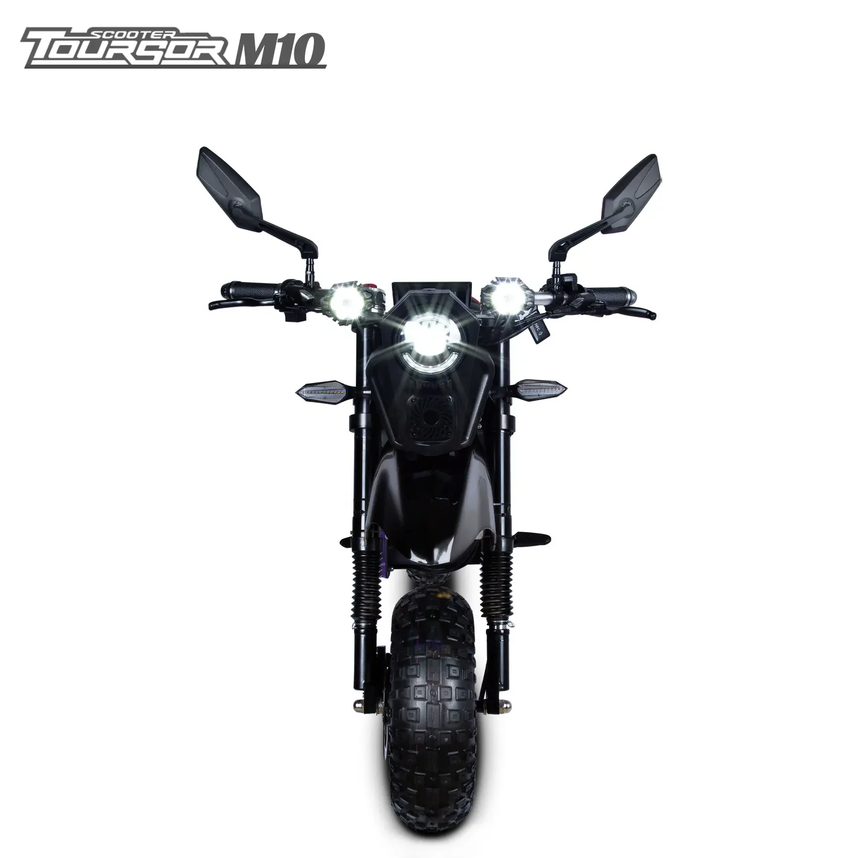 TOURSOR M10 Electric Bicycle 5000W*2 Dual Motor 72V50AH Electric Bike 14 Inch Off-road Tire Electric Motorcycle
