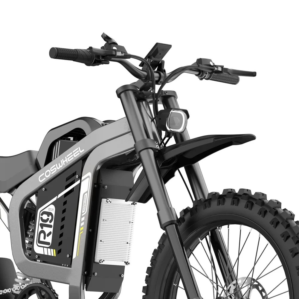 Coswheel 72V Electric Bike Motorcycles R19 6000W Dirt Mountain Bike 72V 40AH Battery Lightweight Off-Road EBike For Adult