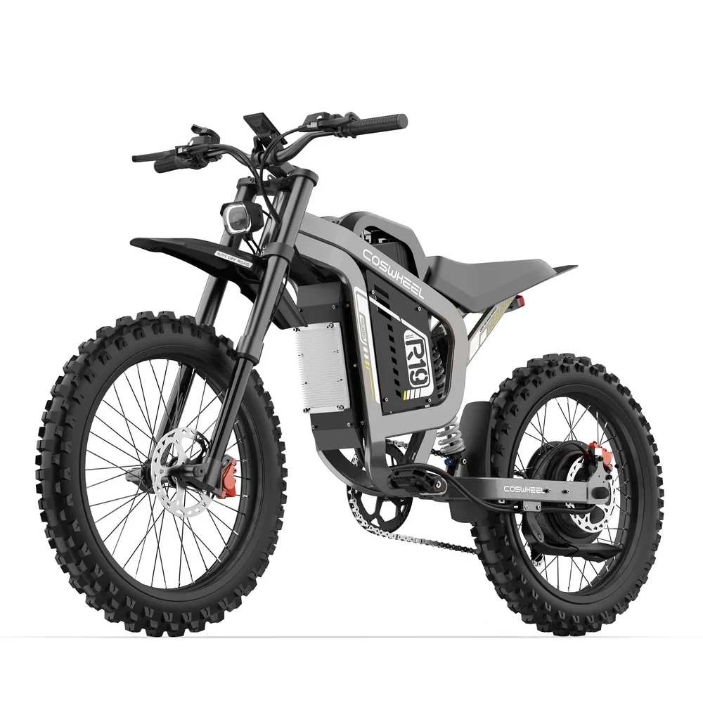 Coswheel 72V Electric Bike Motorcycles R19 6000W Dirt Mountain Bike 72V 40AH Battery Lightweight Off-Road EBike For Adult