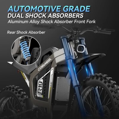 Coswheel 72V Electric Bike Motorcycles R19 6000W Dirt Mountain Bike 72V 40AH Battery Lightweight Off-Road EBike For Adult - Image 5