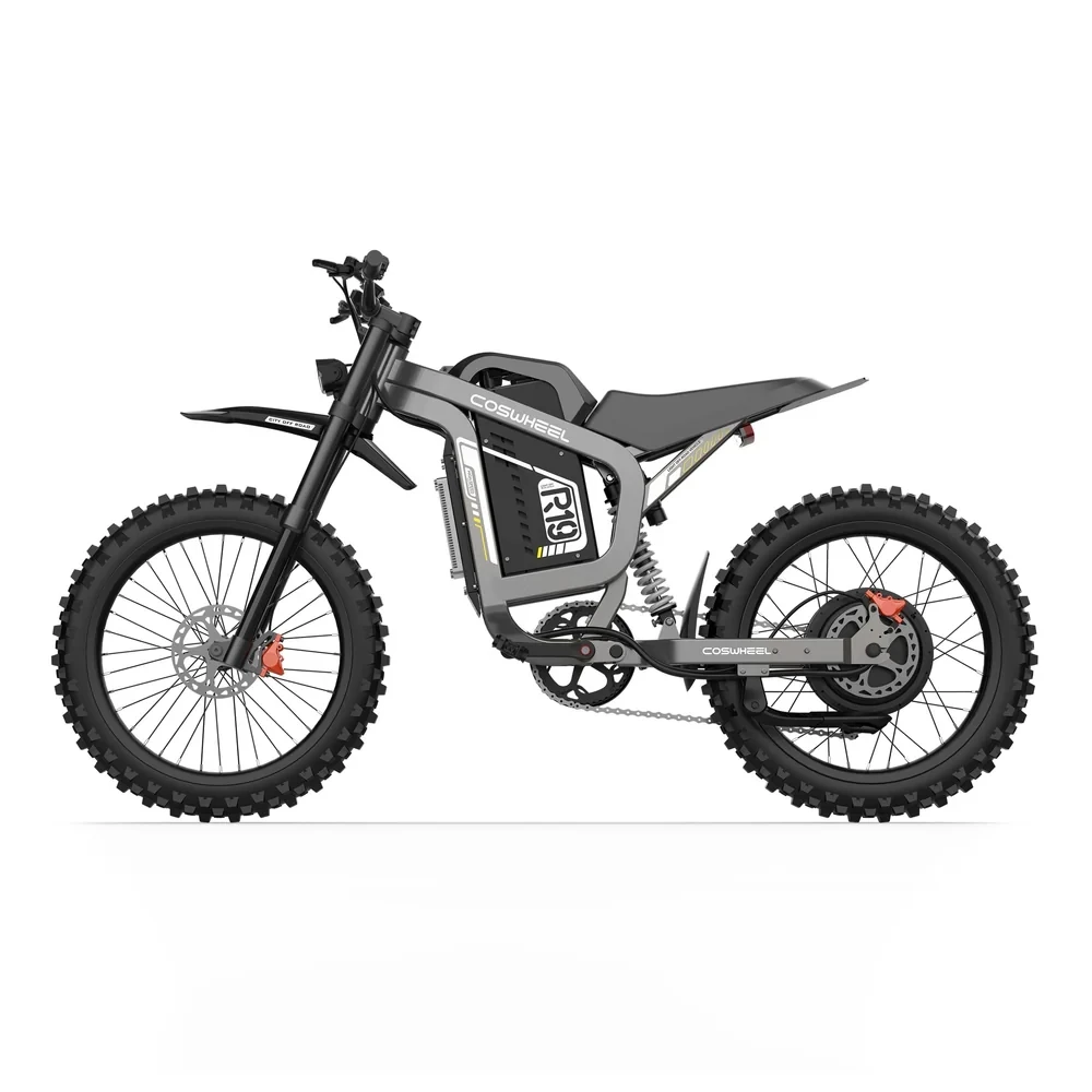 Coswheel 72V Electric Bike Motorcycles R19 6000W Dirt Mountain Bike 72V 40AH Battery Lightweight Off-Road EBike For Adult