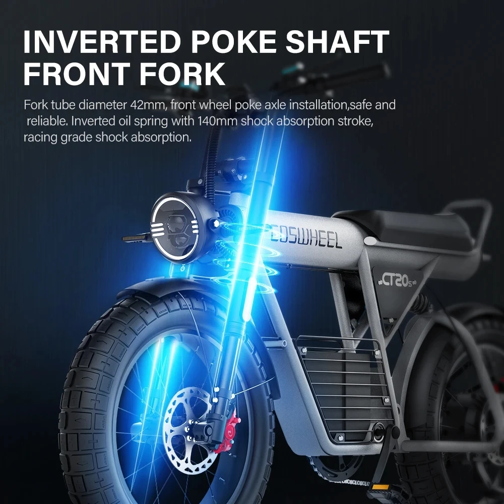 Coswheel Electric Bike CT20S 2000W 60V 27.5AH Electric Motorcyle Drit bike Ebike Fat Tire Bicycle Bikes Adult Electric Bicycle