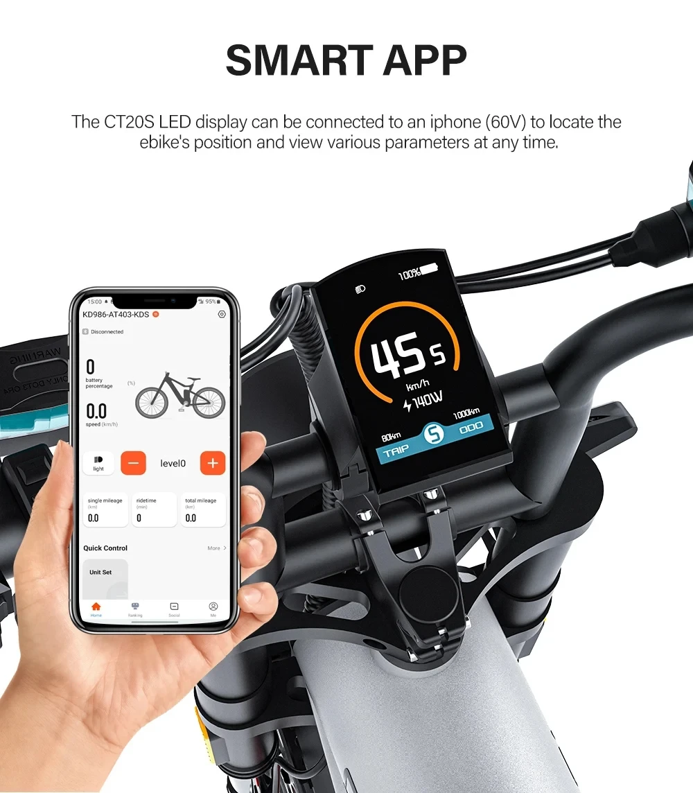 Coswheel Electric Bike CT20S 2000W 60V 27.5AH Electric Motorcyle Drit bike Ebike Fat Tire Bicycle Bikes Adult Electric Bicycle