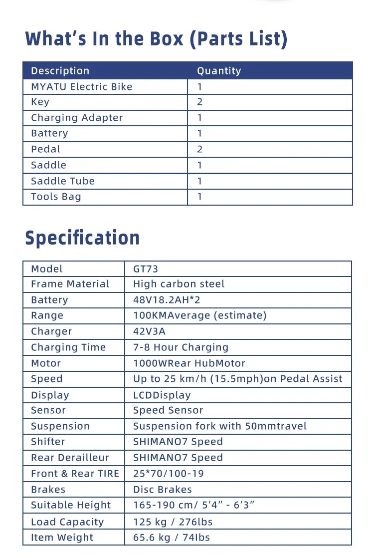 GT73 Electric Dirt Bike 2000W Electric Dirtbike 25” Tires 1747Wh Dual Battery EBike Max 37 MPH Dual Hydraulic Brakes Suspension