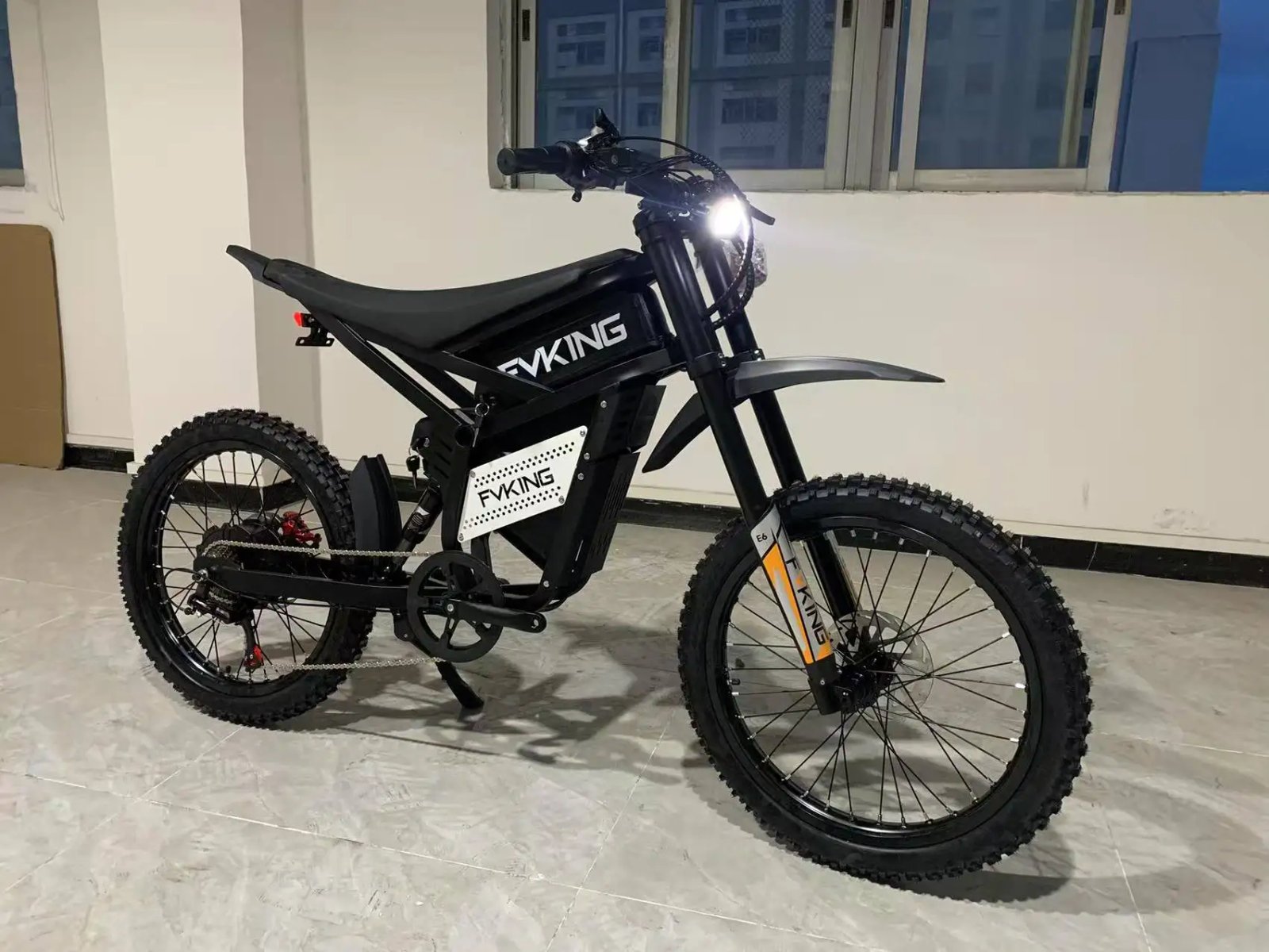 FVKING E6 Electric Bike Adults 2000W Peak Gear Hub Motors Electric Motorcycle 52V40AH Battery Speed 60Kmh Mountain E-bikes GT73