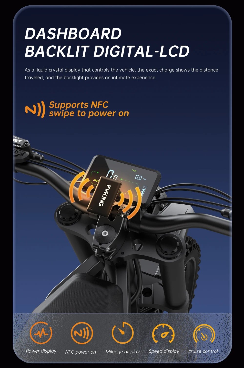 FVKING E6 Electric Bike Adults 2000W Peak Gear Hub Motors Electric Motorcycle 52V40AH Battery Speed 60Kmh Mountain E-bikes GT73