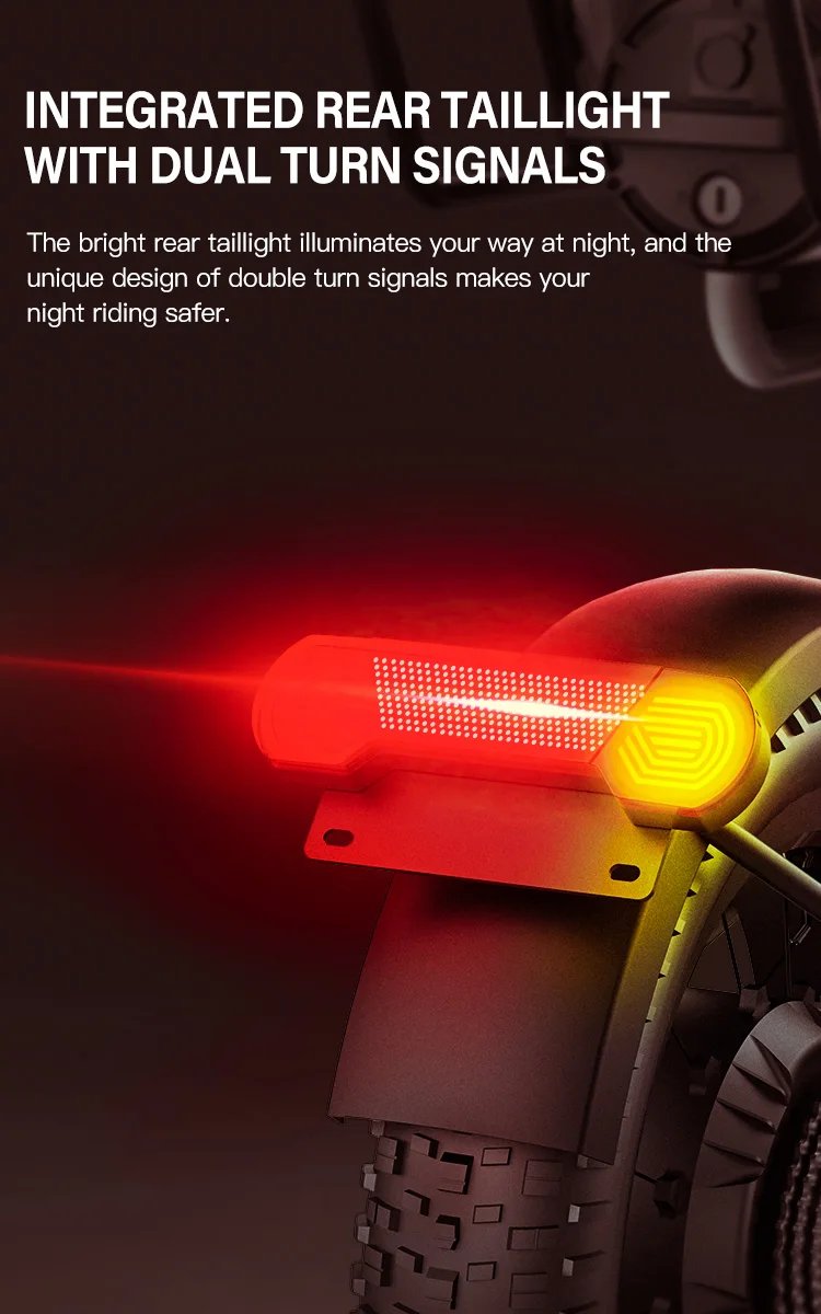 Fat Tire Electric Bike 20‘’1000W Motor All Terrain Ebike for Adult with Dual Suspension 48V 20AH for Snow Sand Mountain Off Road