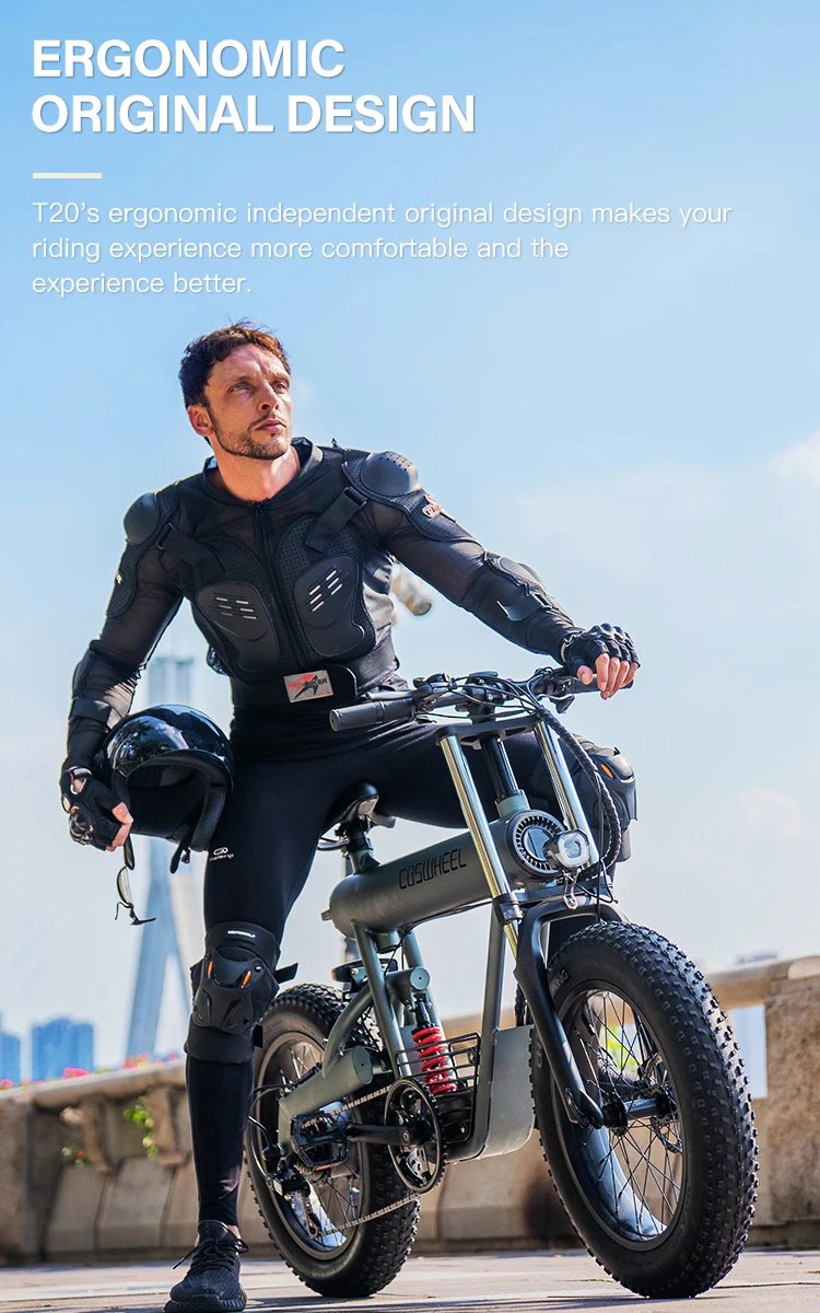 Electric Bike 1500W Brushless Motor 48V 20Ah Removable Battery All-Terrain Fat Tire E-Bike with Dual Suspension Hydrau Disc Brak