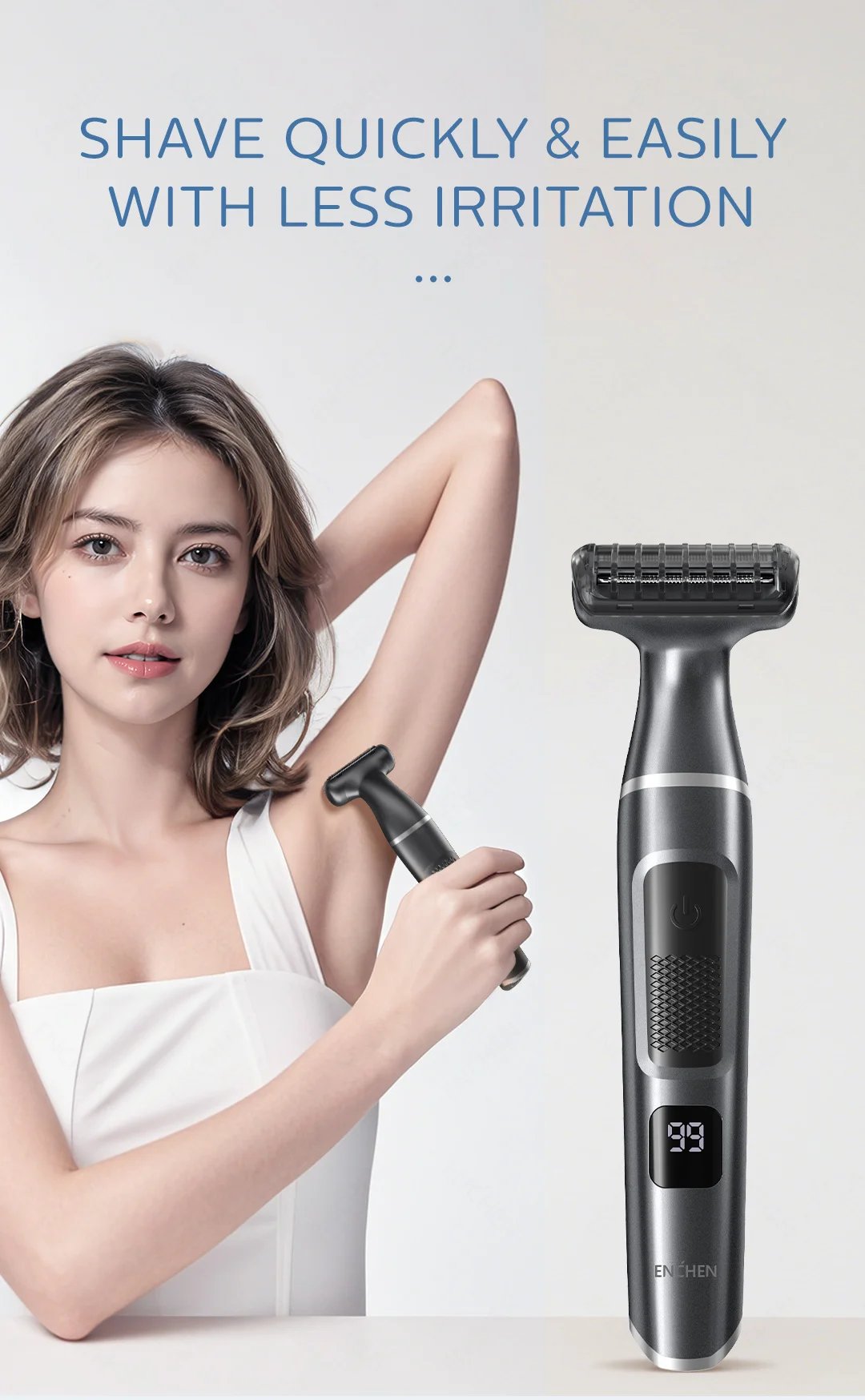 ENCHEN Electric Shaver Professional Wet and Dry Use Razor Hair Trimmer Portable Foil Shaver Reciprocating Shaving Machine Man A1 ENCHEN Electric Shaver Professional Wet and Dry Use Razor Hair Trimmer Portable Foil Shaver Reciprocating Shaving Machine Man A1