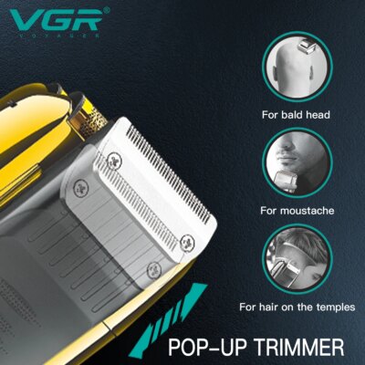 VGR Shaver Professional Beard Trimmer Electric Razor Portable Shaving Machine Reciprocating Hair Trimmer Shaver for Men V-332 - Image 4