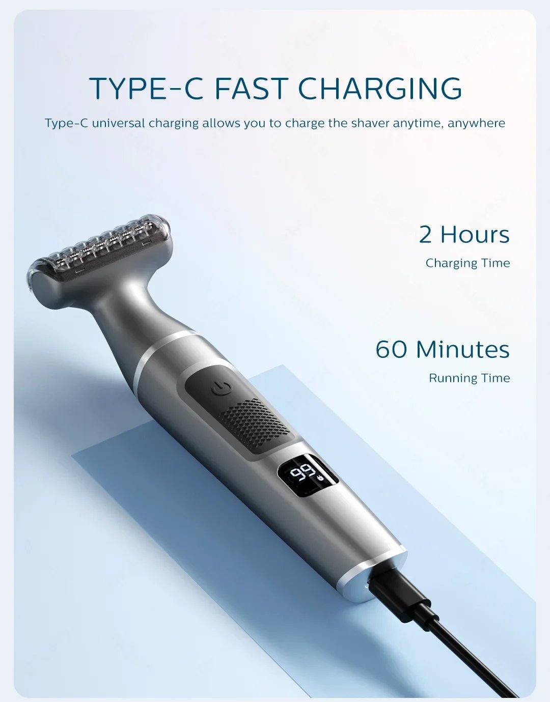 ENCHEN Electric Shaver Wet and Dry Use Beard Trimmer Portable Body Razor Professional Shaving Machine Foil Shaver for Man A1