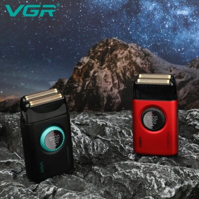 VGR Electric Shaver Professional Razor 9000 RPM Shaver Reciprocating Beard Trimmer Hair Trimmer Metal Foil Shaver for Man V-377 - Image 5