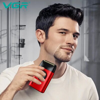 VGR Electric Shaver Professional Razor 9000 RPM Shaver Reciprocating Beard Trimmer Hair Trimmer Metal Foil Shaver for Man V-377 - Image 4