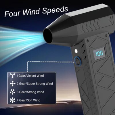 Mini Turbo Jet Fan,310000 RPM Mini Air Blower Handheld Electric Brushless Motor Violent Blower Wind Speed 101m/s Industrial Duct - Image 3