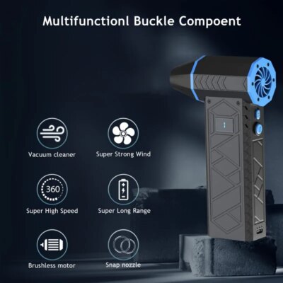 Mini Turbo Jet Fan,310000 RPM Mini Air Blower Handheld Electric Brushless Motor Violent Blower Wind Speed 101m/s Industrial Duct - Image 5