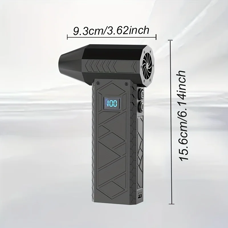 Mini Turbo Jet Fan,310000 RPM Mini Air Blower Handheld Electric Brushless Motor Violent Blower Wind Speed 101m/s Industrial Duct