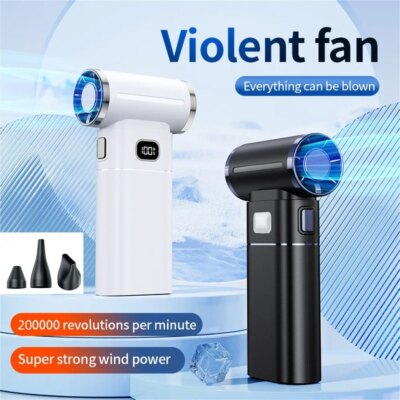 Violent Fan 200000RPM Powerful Air Blower Portable Handheld Turbo Fan 52m/s Winds Brushless Jet Blower Gun Tools - Image 2