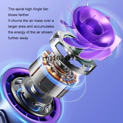 4000 mAh Desktop Circulating Fan Rechargeable Table Fan With Remote Control Office Wall Mounted Fan Electric Desktop Clip Fan - Image 4