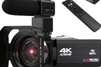 4k Video Camera Camcorder with 18X Digital Zoom,48MP Vlogging Camera for YouTube,3.0-inch IPS 270° Rotating Touchscreen,Micropho