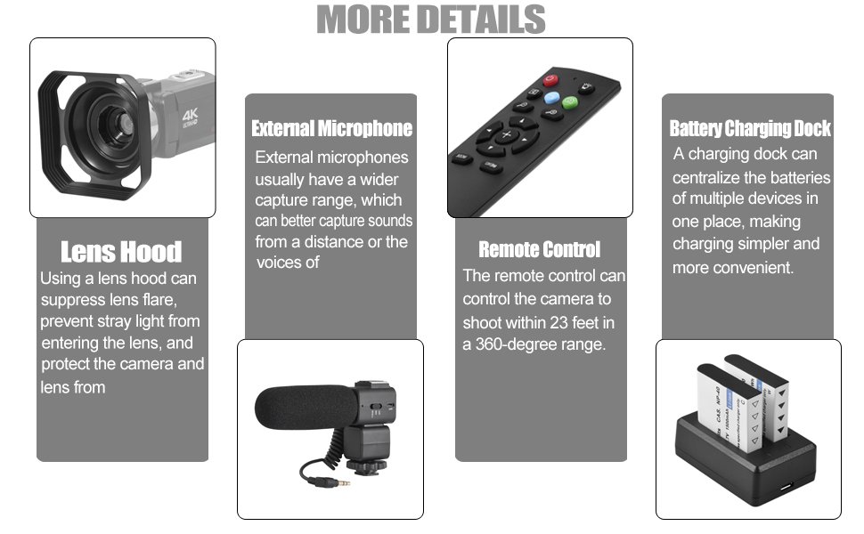 4k Video Camera Camcorder with 18X Digital Zoom,48MP Vlogging Camera for YouTube,3.0-inch IPS 270° Rotating Touchscreen,Micropho 4k Video Camera Camcorder with 18X Digital Zoom,48MP Vlogging Camera for YouTube,3.0-inch IPS 270° Rotating Touchscreen,Micropho