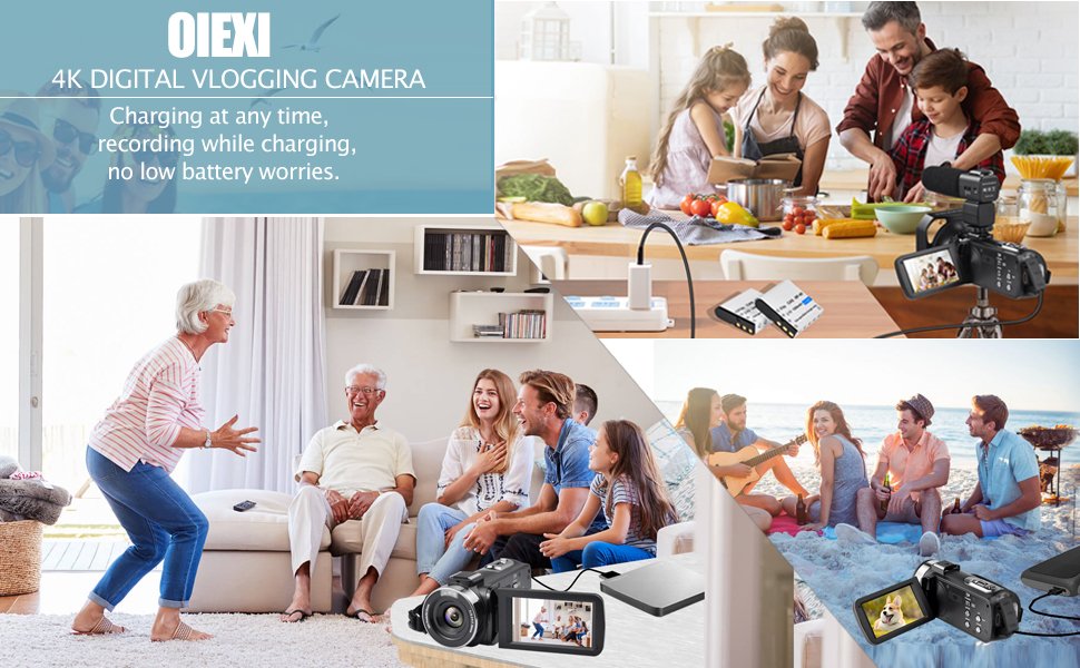 4k Video Camera Camcorder with 18X Digital Zoom,48MP Vlogging Camera for YouTube,3.0-inch IPS 270° Rotating Touchscreen,Micropho 4k Video Camera Camcorder with 18X Digital Zoom,48MP Vlogging Camera for YouTube,3.0-inch IPS 270° Rotating Touchscreen,Micropho