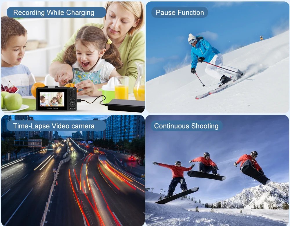 Ourlife AC600 Digital Camera 4K 64MP UHD Cameras 18X Digital Zoom 180° Flip Screen Vintage Vlogging Camera for YouTube Autofocus Ourlife AC600 Digital Camera 4K 64MP UHD Cameras 18X Digital Zoom 180° Flip Screen Vintage Vlogging Camera for YouTube Autofocus