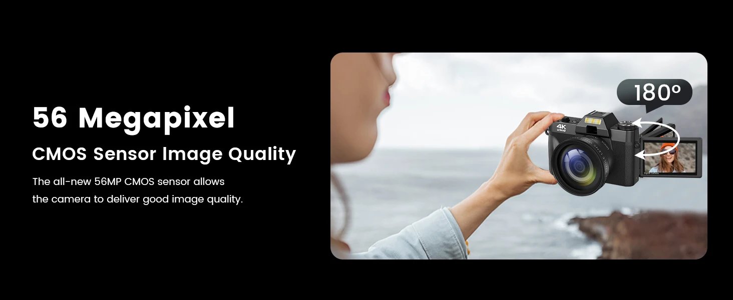 Compact Digital Photography Camera 4K WIFI Webcam Retro Vlog Recorder YouTube 64MP Camcorder 3 Inch Flip Screen Wide Angle Lens Compact Digital Photography Camera 4K WIFI Webcam Retro Vlog Recorder YouTube 64MP Camcorder 3 Inch Flip Screen Wide Angle Lens