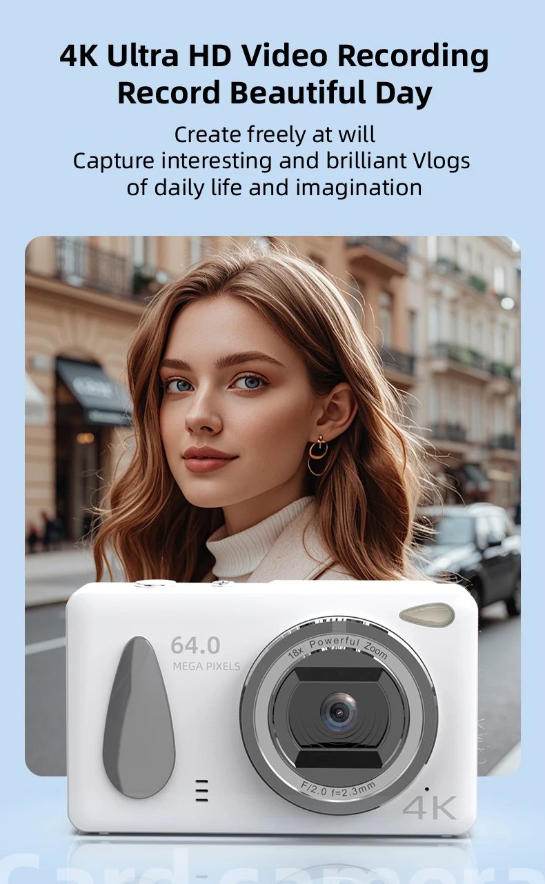 High Quality 4K Digital Camera Videos Vlogs Photography Photo Video Shooting Gift Girlfriend UHD Consumer Electronics Camcorder High Quality 4K Digital Camera Videos Vlogs Photography Photo Video Shooting Gift Girlfriend UHD Consumer Electronics Camcorder