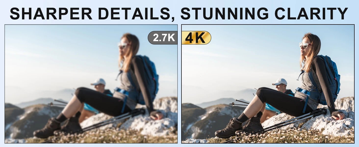 NBD 4K HD&48MP Camcorder Video Camera With Wi-Fi & App Control,Video Recorder with 3X Battery Life, 16X Zoom, 270° IPS Screen