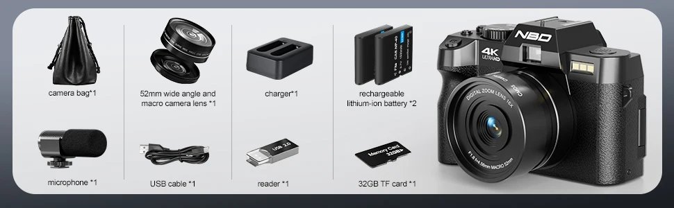 NBD 4K Digital Cameras for Photography,48MP Camera,Travel Vlogging Cameras with 16X Digital Zoom,180°Flip Screen,52mm Macro Lens NBD 4K Digital Cameras for Photography,48MP Camera,Travel Vlogging Cameras with 16X Digital Zoom,180°Flip Screen,52mm Macro Lens