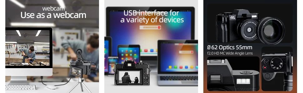 NBD 4K Digital Cameras for Photography,48MP Camera,Travel Vlogging Cameras with 16X Digital Zoom,180°Flip Screen,52mm Macro Lens NBD 4K Digital Cameras for Photography,48MP Camera,Travel Vlogging Cameras with 16X Digital Zoom,180°Flip Screen,52mm Macro Lens