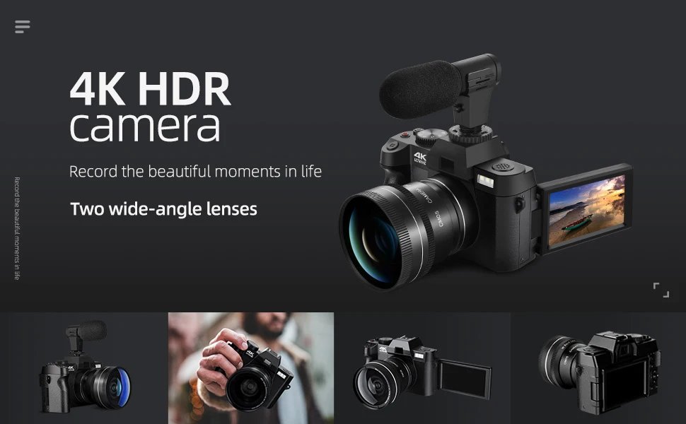 NBD 4K Digital Cameras for Photography,48MP Camera,Travel Vlogging Cameras with 16X Digital Zoom,180°Flip Screen,52mm Macro Lens NBD 4K Digital Cameras for Photography,48MP Camera,Travel Vlogging Cameras with 16X Digital Zoom,180°Flip Screen,52mm Macro Lens