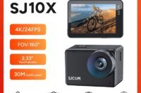 SJCAM SJ10X Waterproof Action Camera Anti-Shake 4K Touch Screen Underwater Mode Multifunctional Outdoor Sport Video Cam