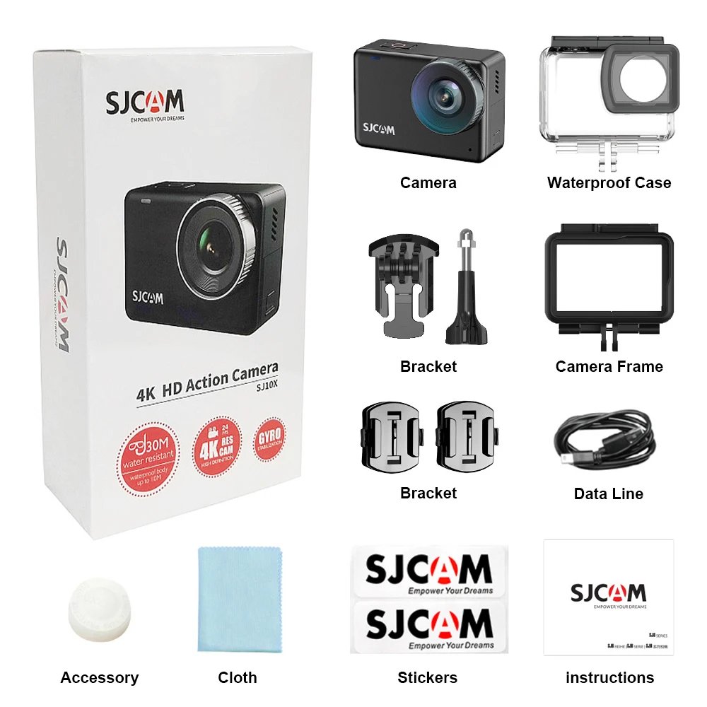 SJCAM SJ10X Waterproof Action Camera Anti-Shake 4K Touch Screen Underwater Mode Multifunctional Outdoor Sport Video Cam SJCAM SJ10X Waterproof Action Camera Anti-Shake 4K Touch Screen Underwater Mode Multifunctional Outdoor Sport Video Cam