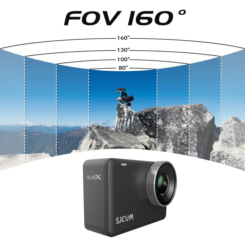 SJCAM SJ10X Waterproof Action Camera Anti-Shake 4K Touch Screen Underwater Mode Multifunctional Outdoor Sport Video Cam SJCAM SJ10X Waterproof Action Camera Anti-Shake 4K Touch Screen Underwater Mode Multifunctional Outdoor Sport Video Cam