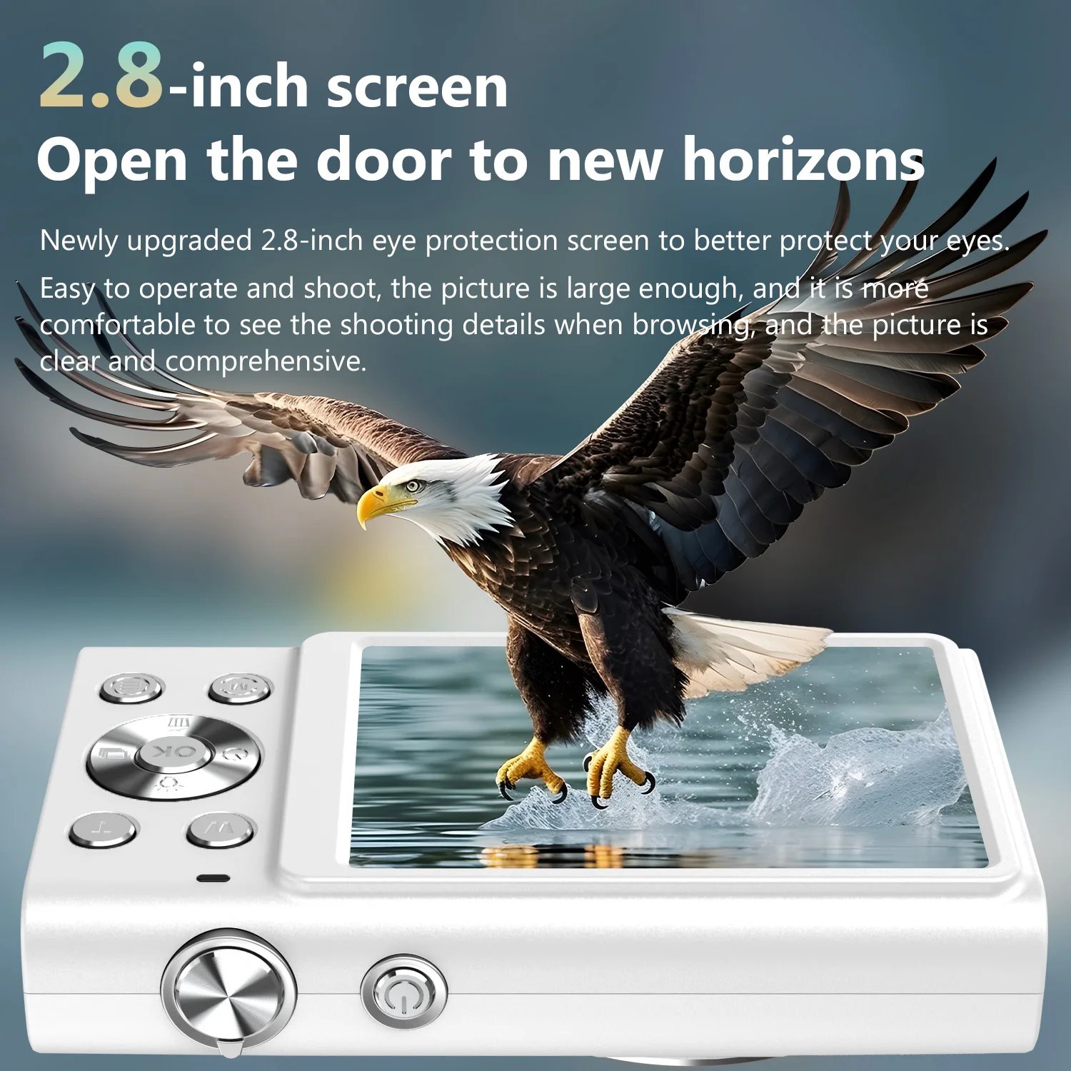 STUOGYUM 4K Digital Camera Autofocus Vlogging Camera HD 48MP with 2.8