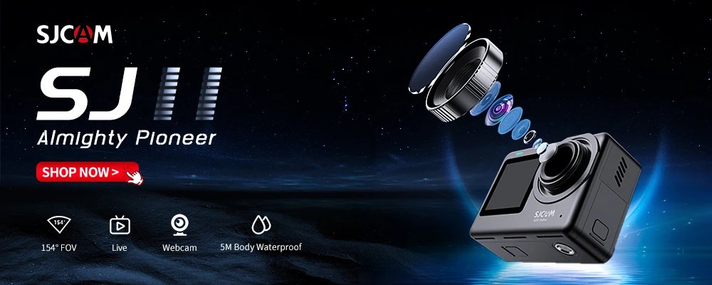 SJCAM SJ8 Pro Action Camera Waterproof Anti-Shake 4K 60FPS 5G WiFi Touch Screen Multifunctional Outdoor Sports Cam