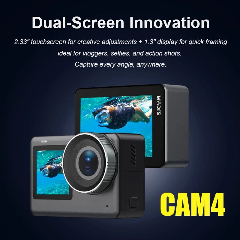 SJCAM Flagship CAM4 Action Camera 4K 2.33
