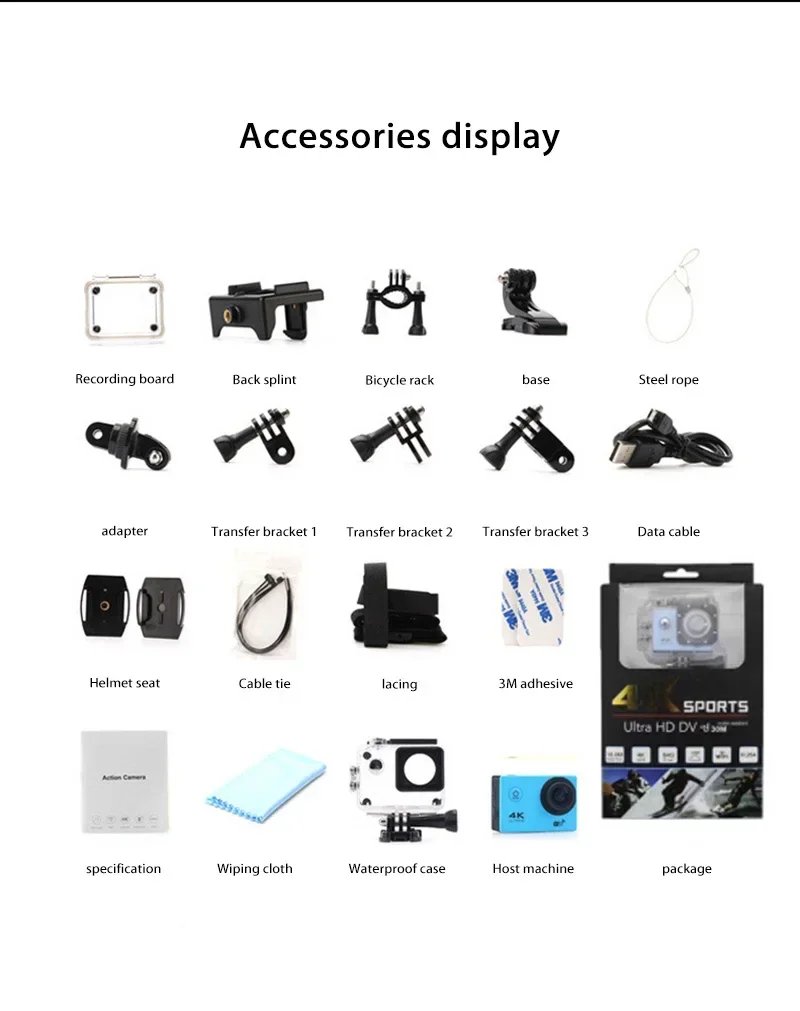 XIAOMI Ultra Action Camera HD 4K/30fps WiFi 2.0