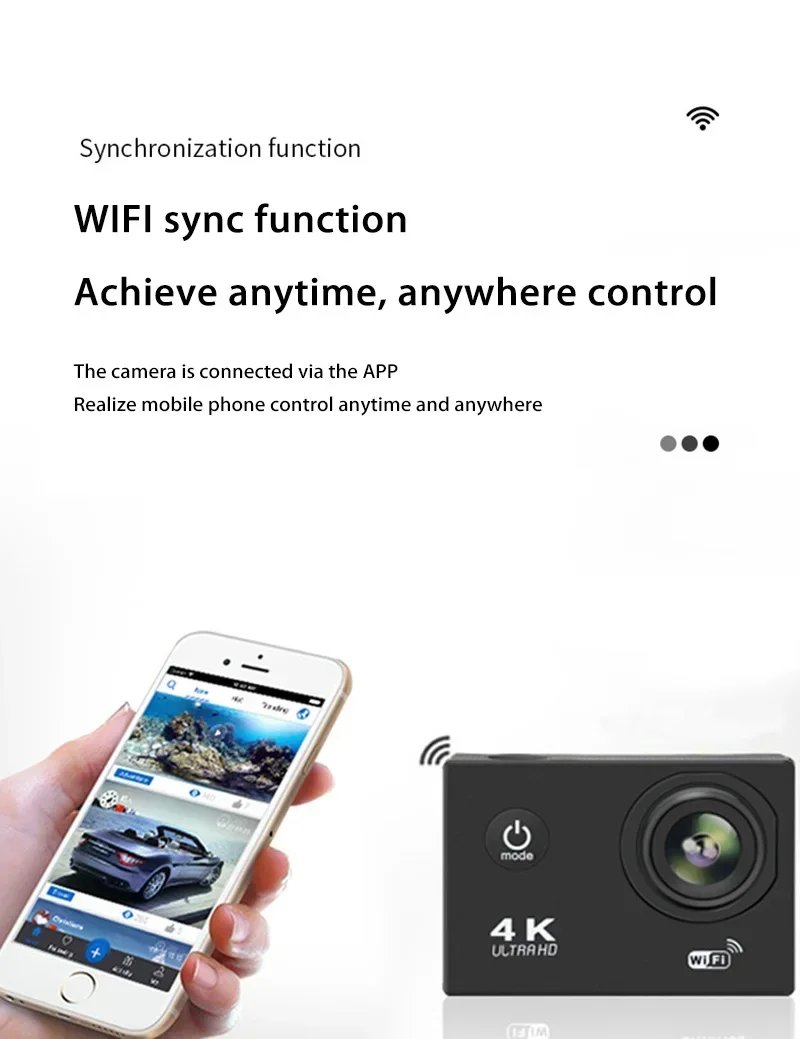 XIAOMI Ultra Action Camera HD 4K/30fps WiFi 2.0